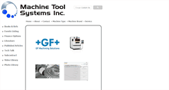 Desktop Screenshot of machinetoolsystems.com