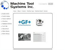Tablet Screenshot of machinetoolsystems.com